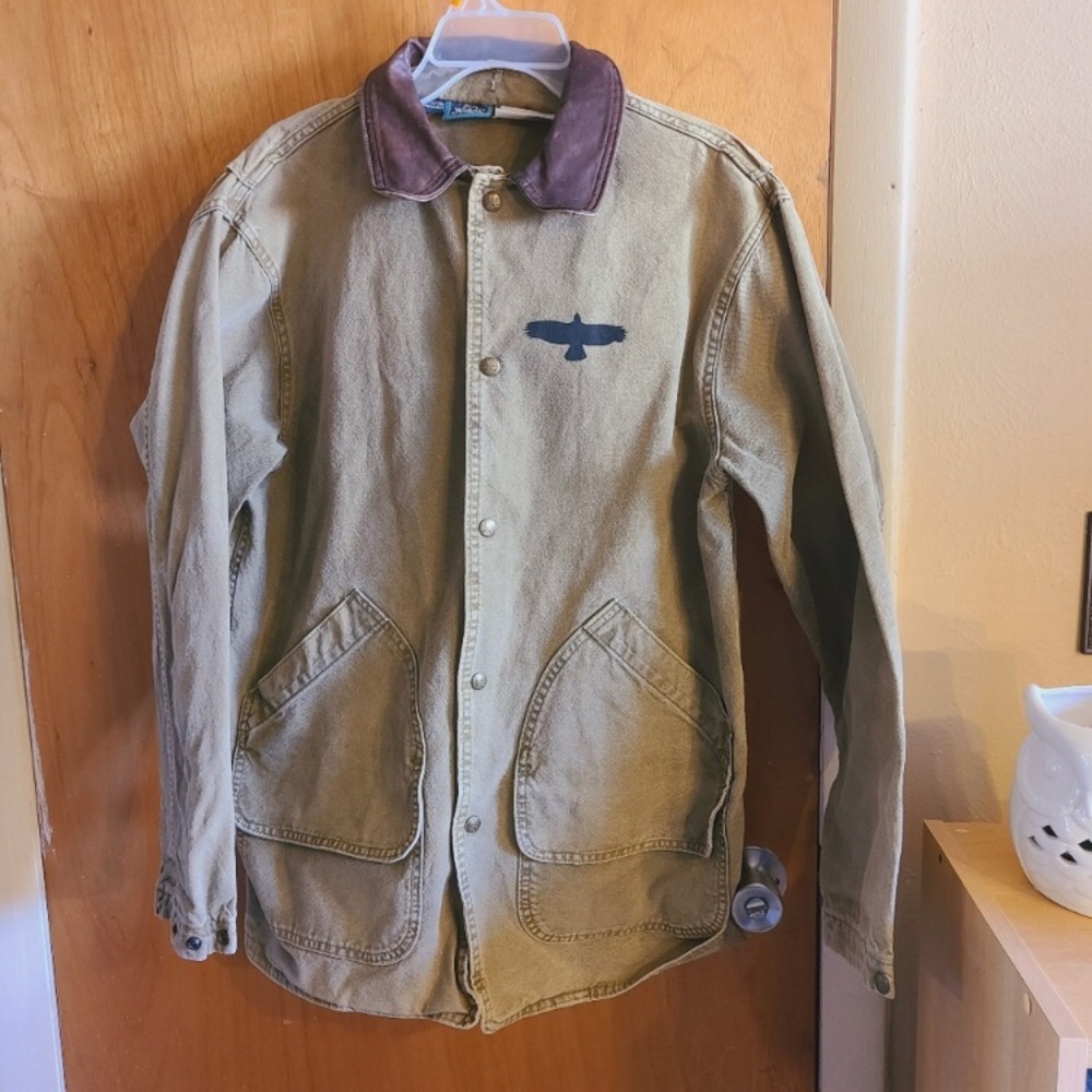 Vintage Woolrich men's soar denim jacket